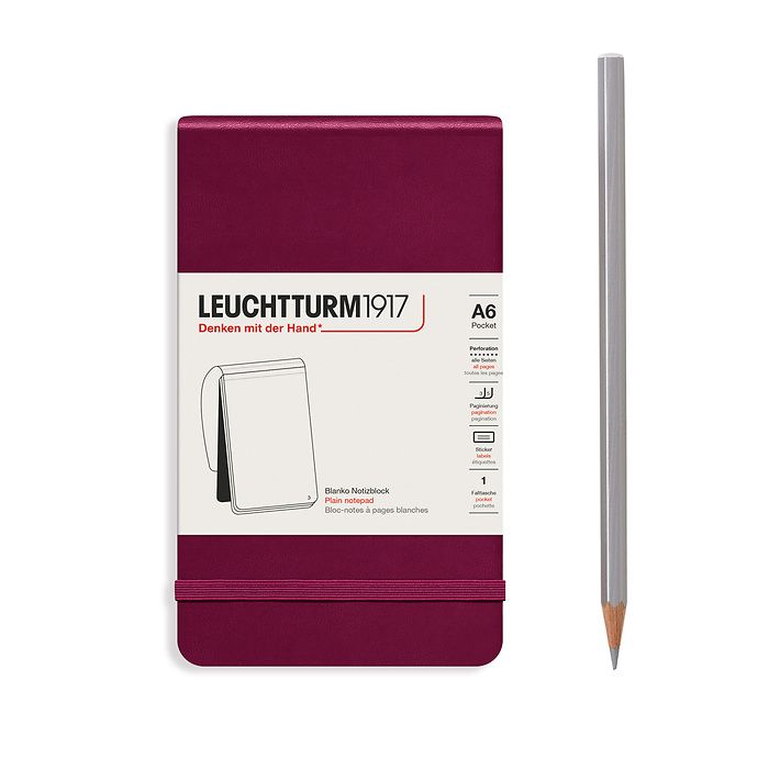 Leuchtturm Pocket Reporter Notepad: Plain