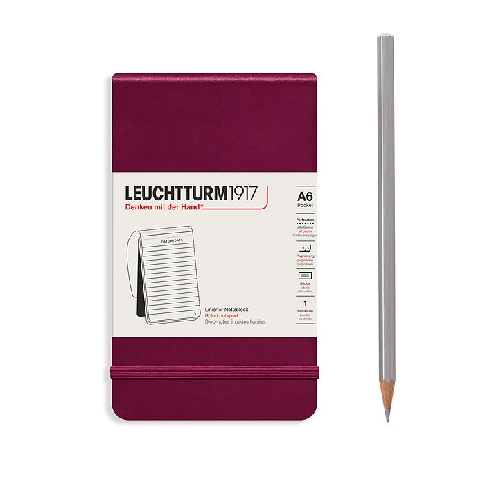 Leuchtturm Pocket Reporter Notepad: Ruled