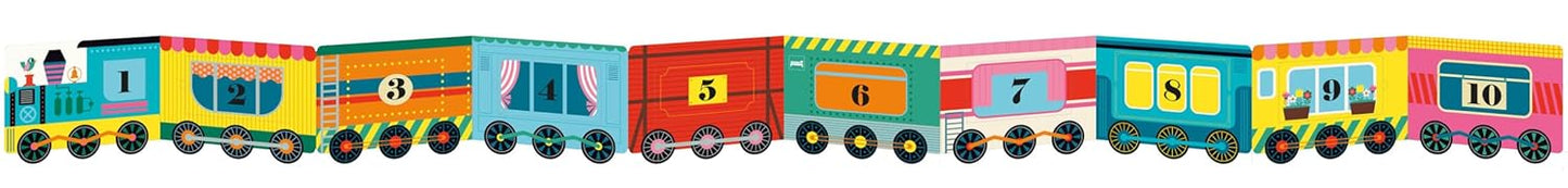 Number Train Lift-the-Flap Book