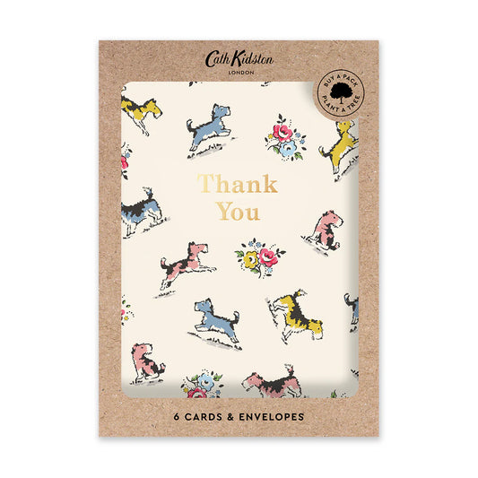 Scottie Dog Thank You Boxed Cards