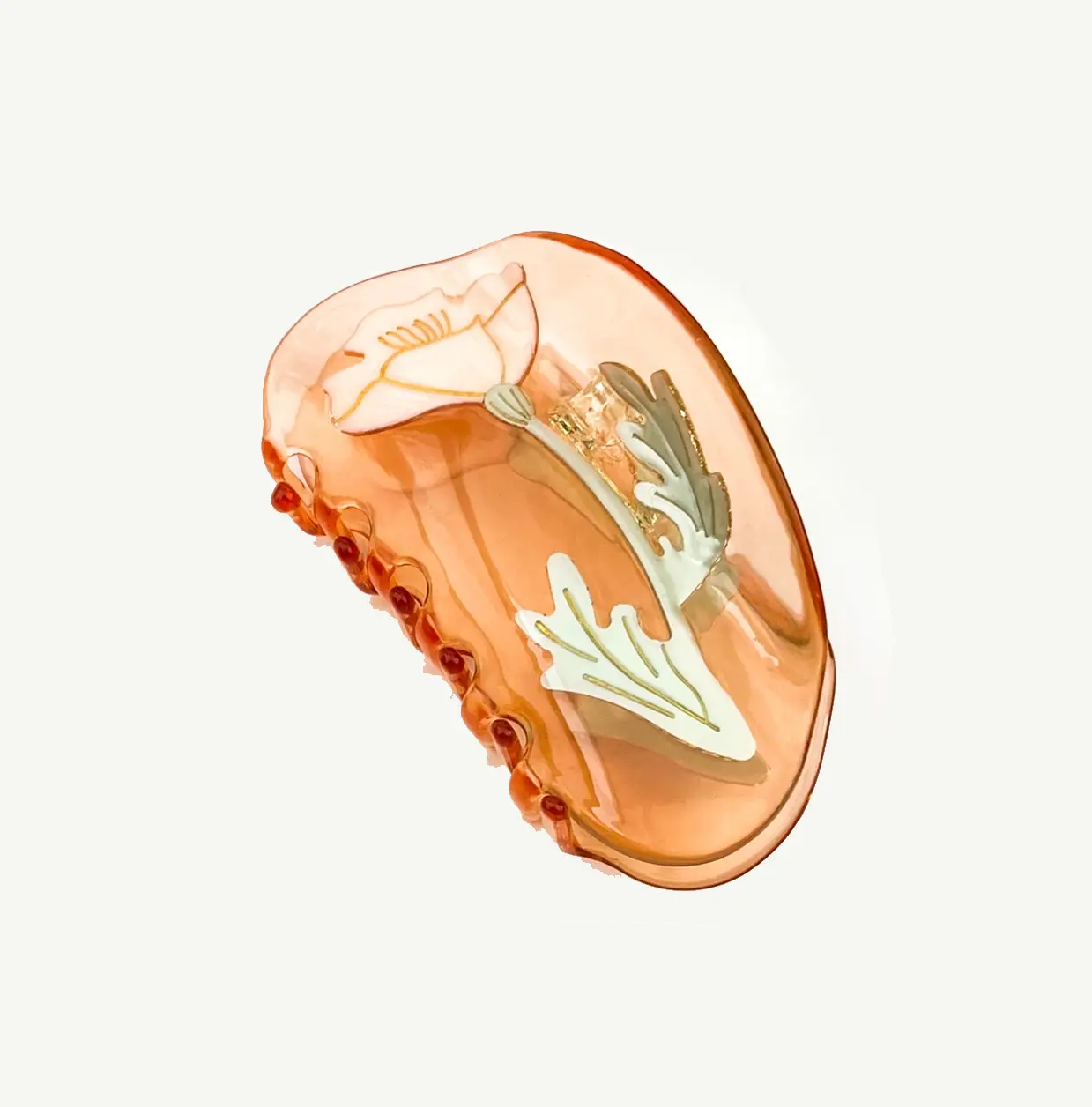 Floral Acetate Hair Claw