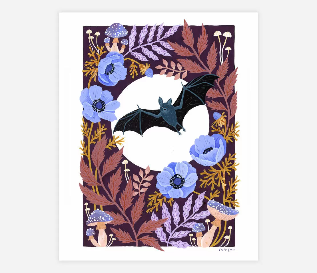Lunar Bat print