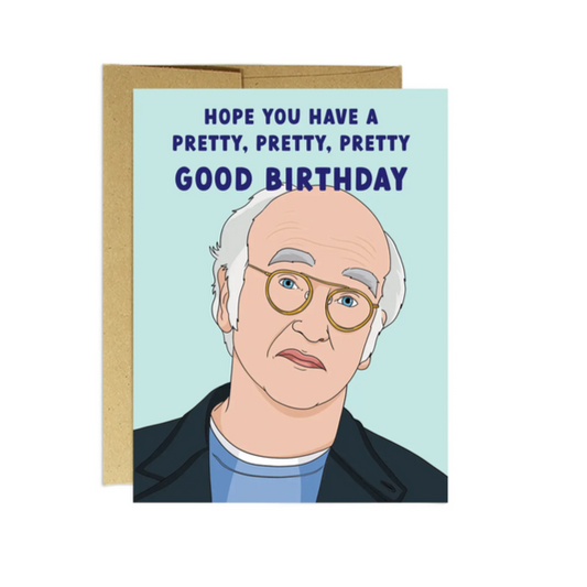 Larry David Birthday card