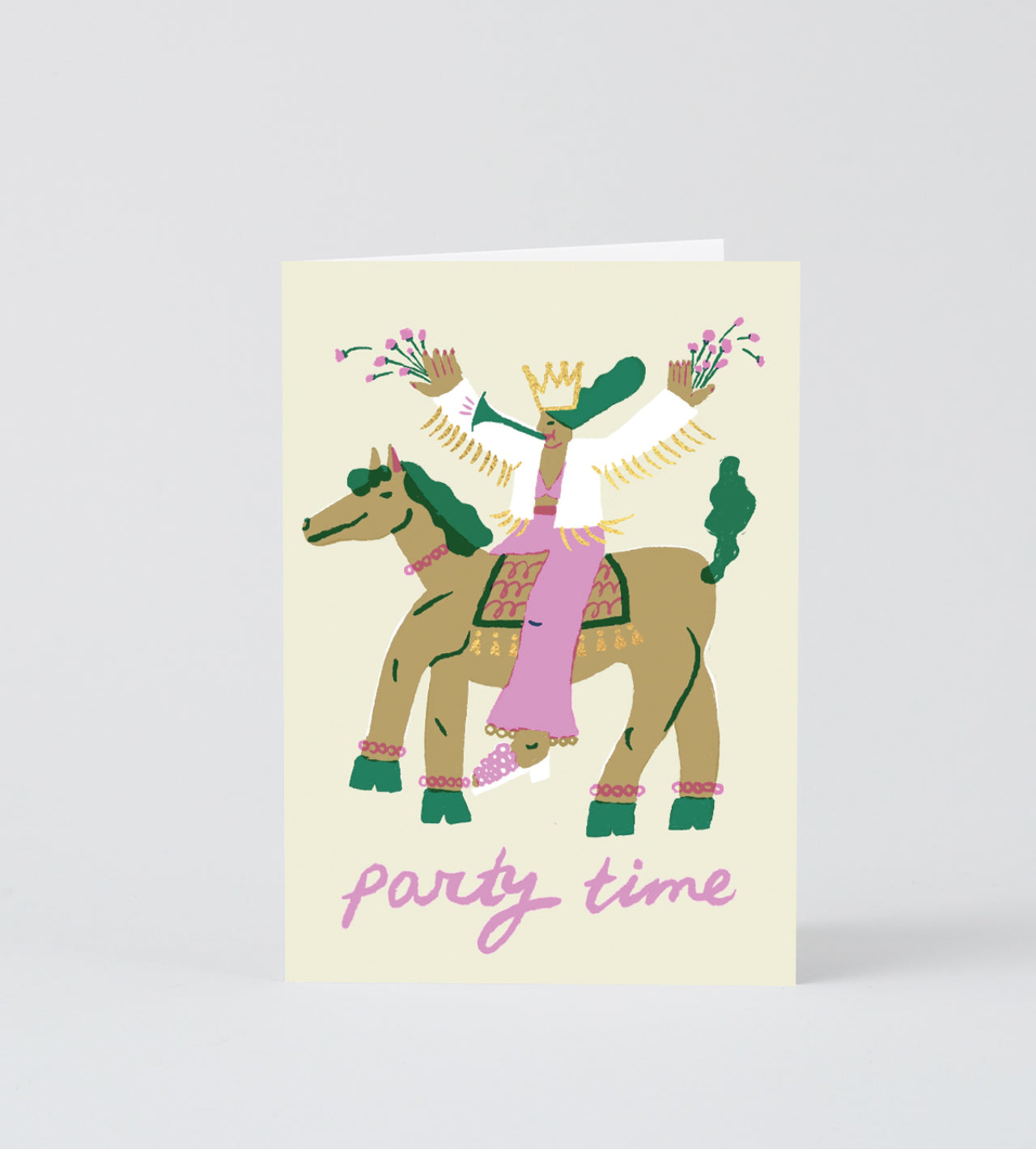 Horseback Party Time card