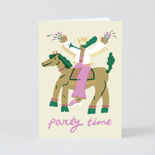 Horseback Party Time card