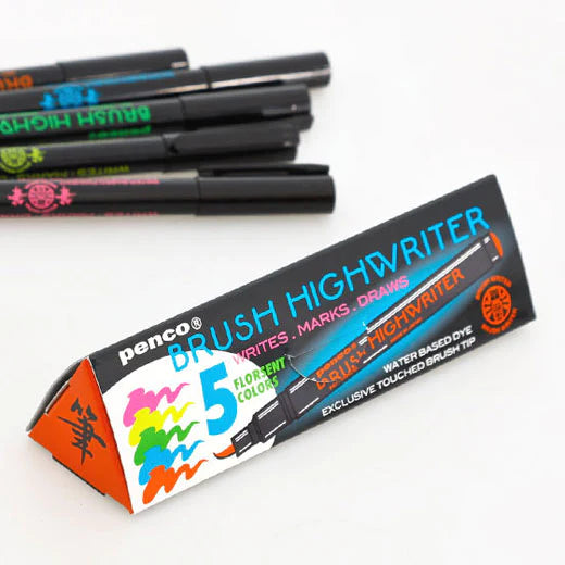 Penco Highwriter Brush Pen Set