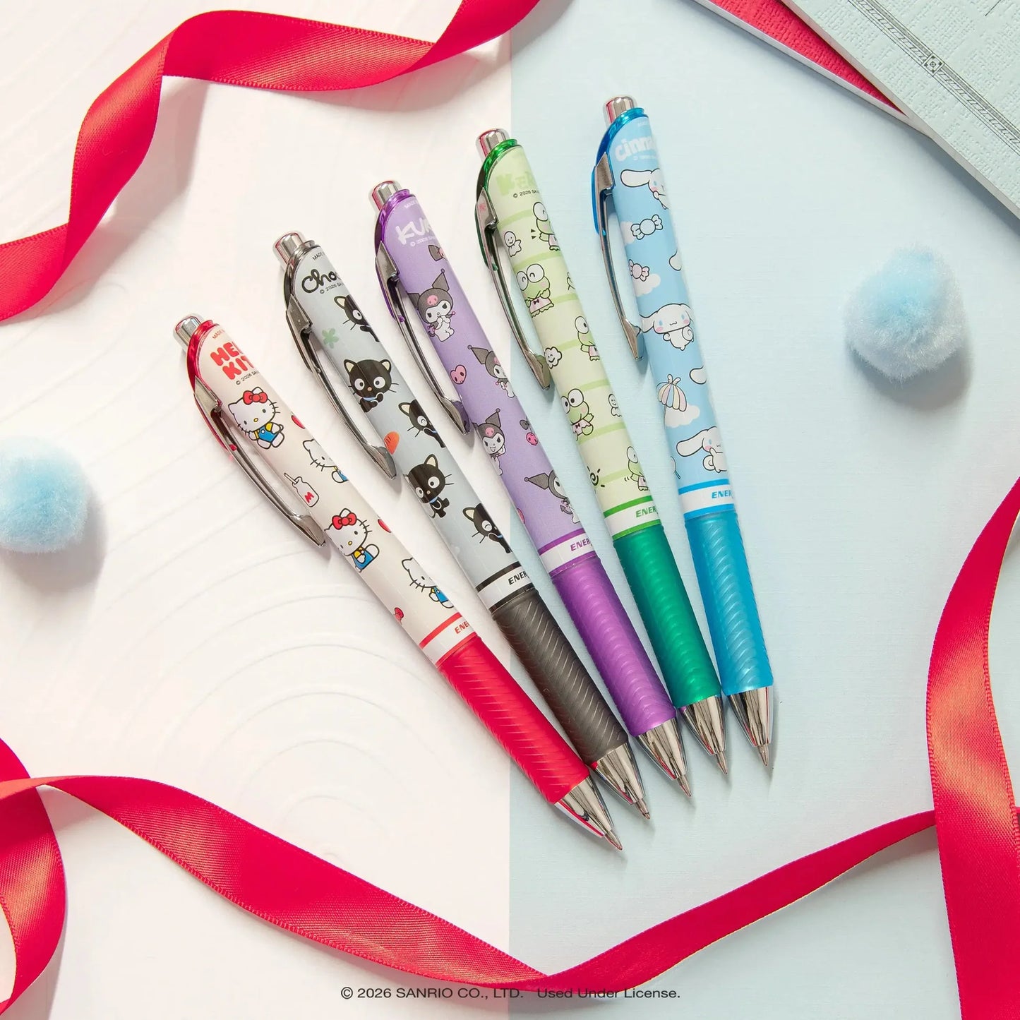 Hello Kitty and Friends x Pentel EnerGel Liquid Gel Pen Set