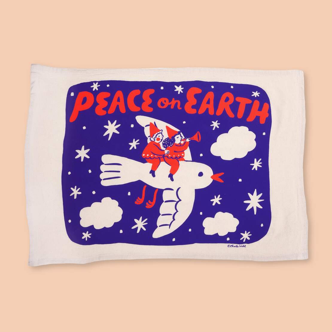 Peace on Earth Tea Towel