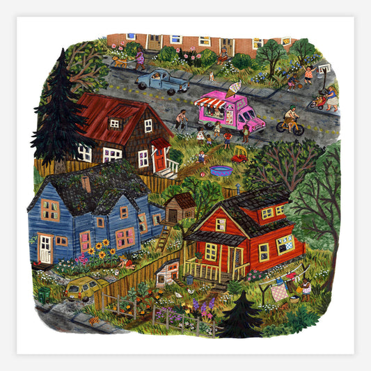 Summertime Neighborhood print