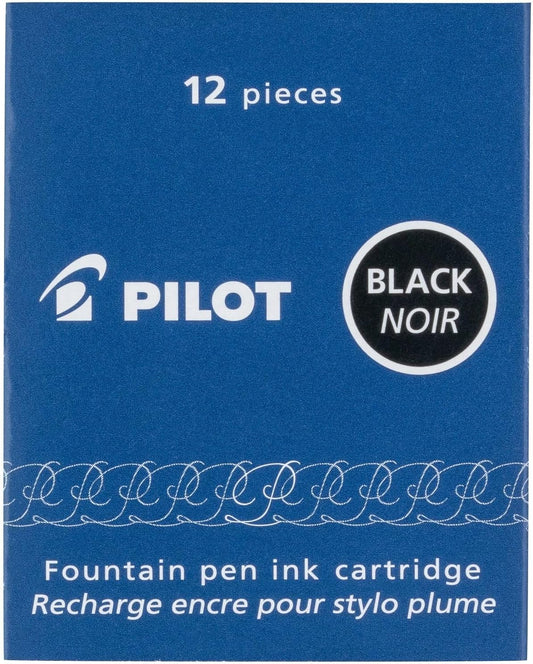 Pilot Fountain Pen Refill Ink Cartridges (12)