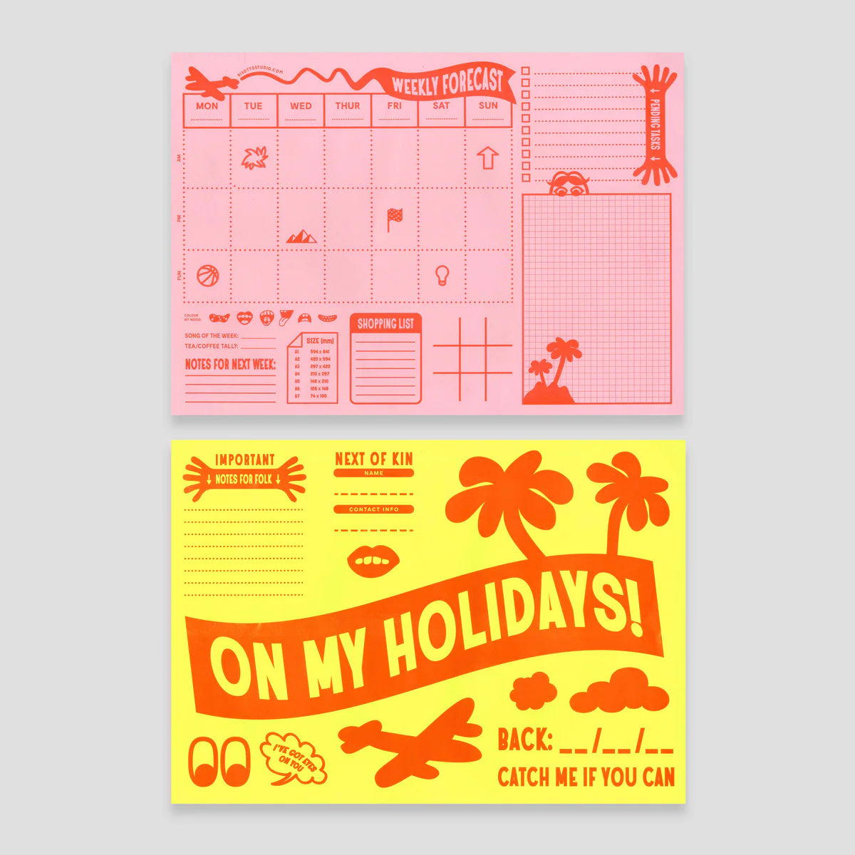 Weekly Desktop Planner