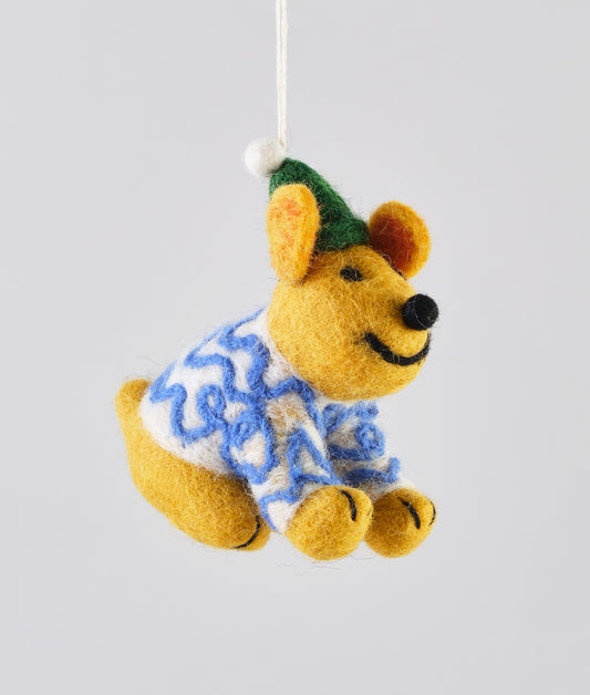 Pippin Felt Dog Ornament