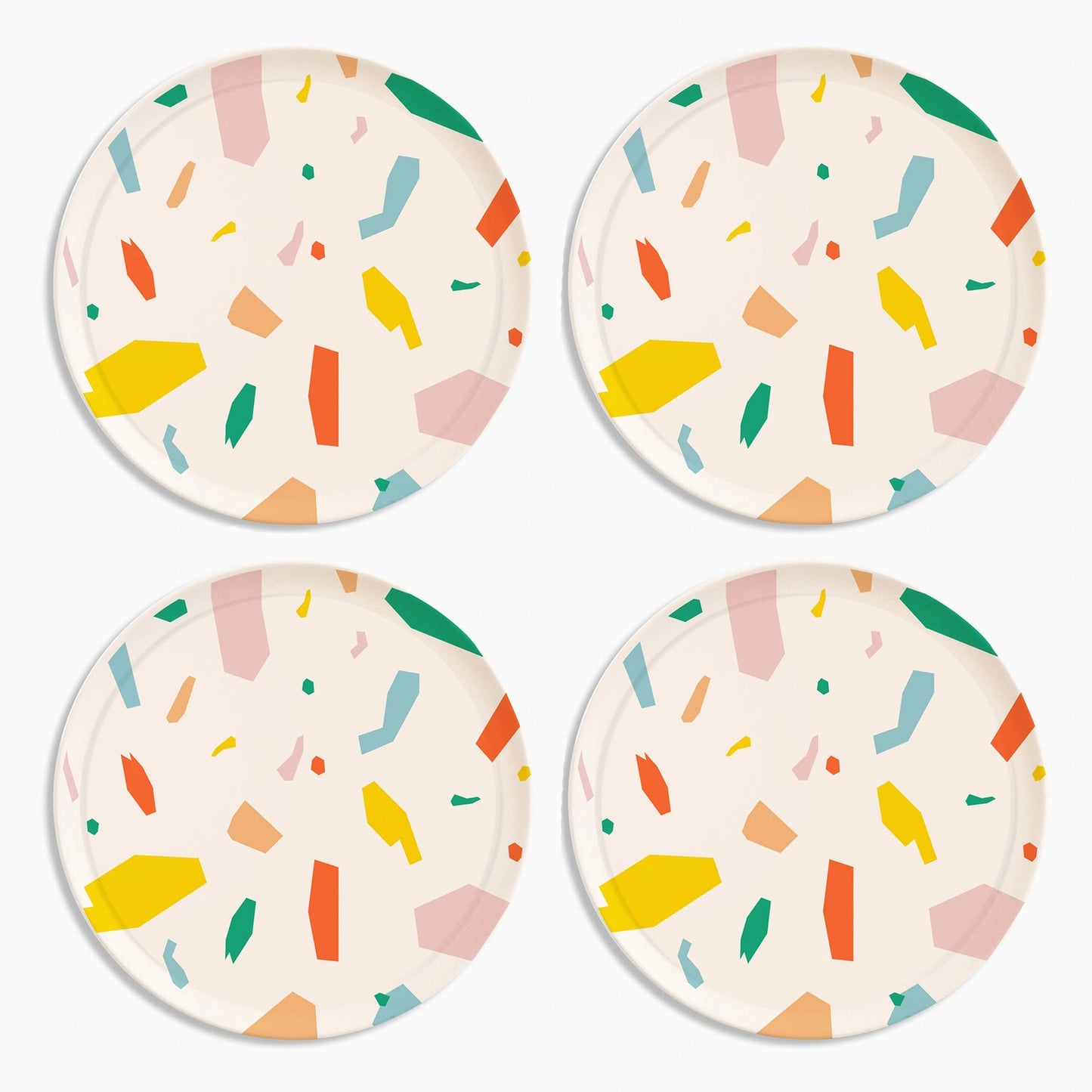 Party Bamboo Coasters Set