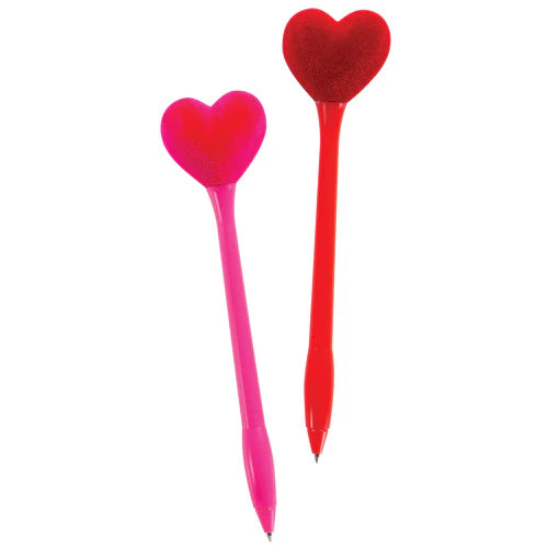 Puffy Velvet Heart Pen