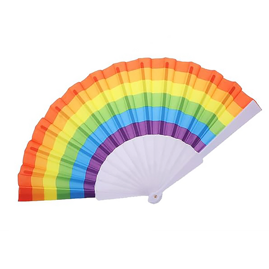 Rainbow Pride Fan