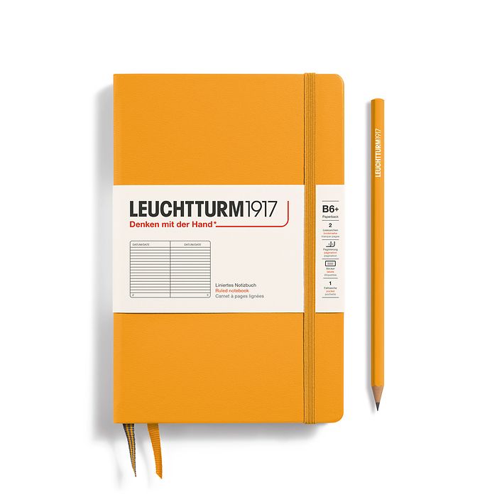 Leuchtturm B6+ Hardcover Notebook: Ruled