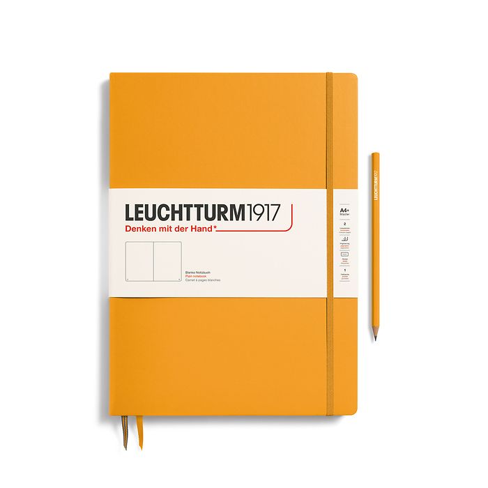 Leuchtturm A4+ Master Slim Hardcover Notebook: Plain Pages