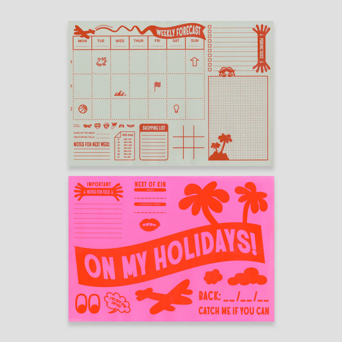 Weekly Desktop Planner