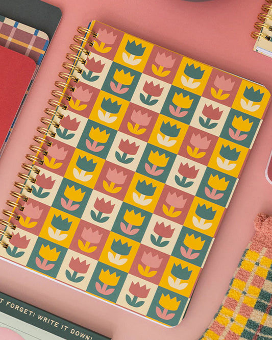 Tulips Rough Draft Mini Notebook