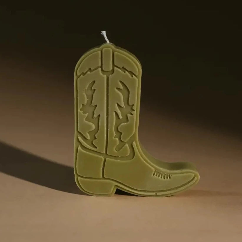Cowboy Boot Shaped Candle