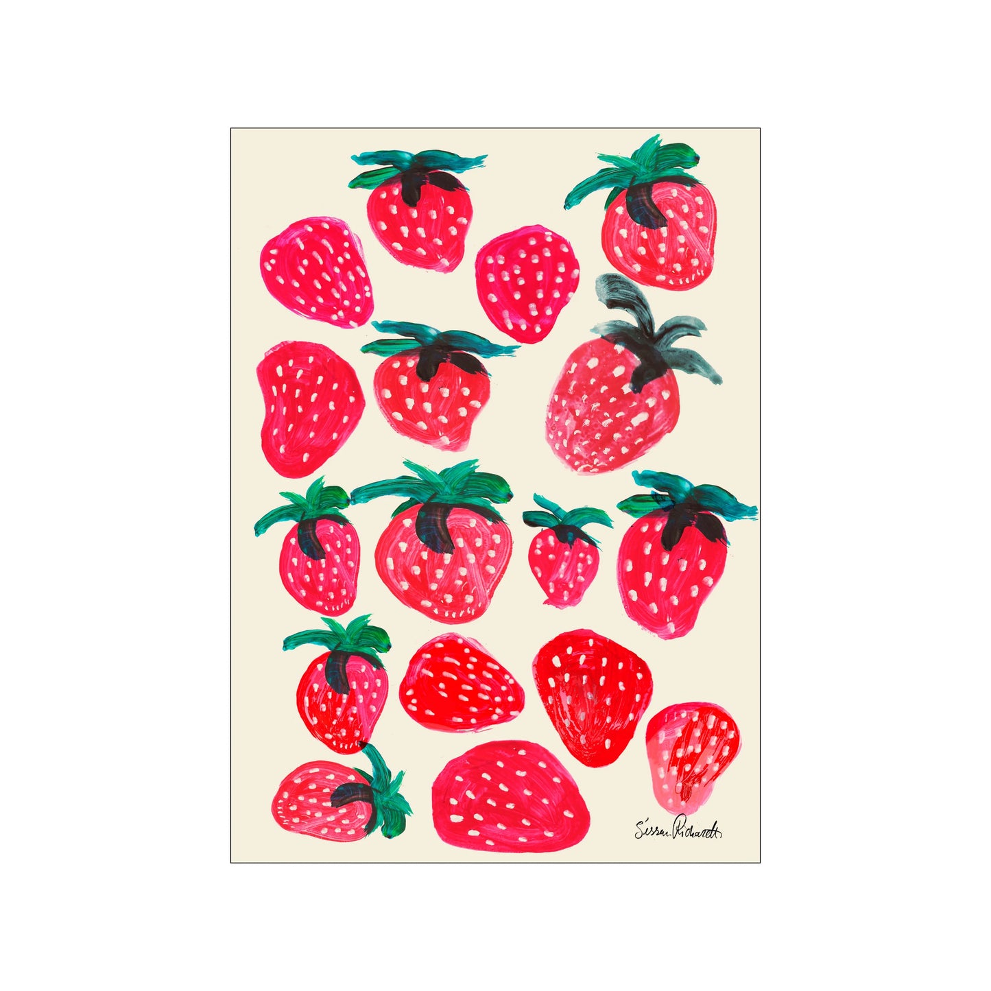 Strawberries print