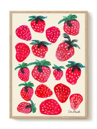 Strawberries print