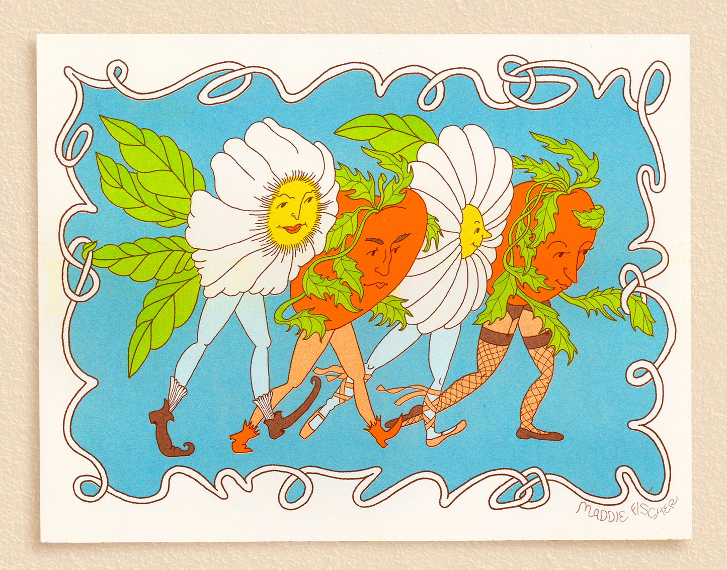 Strutting Daisies print