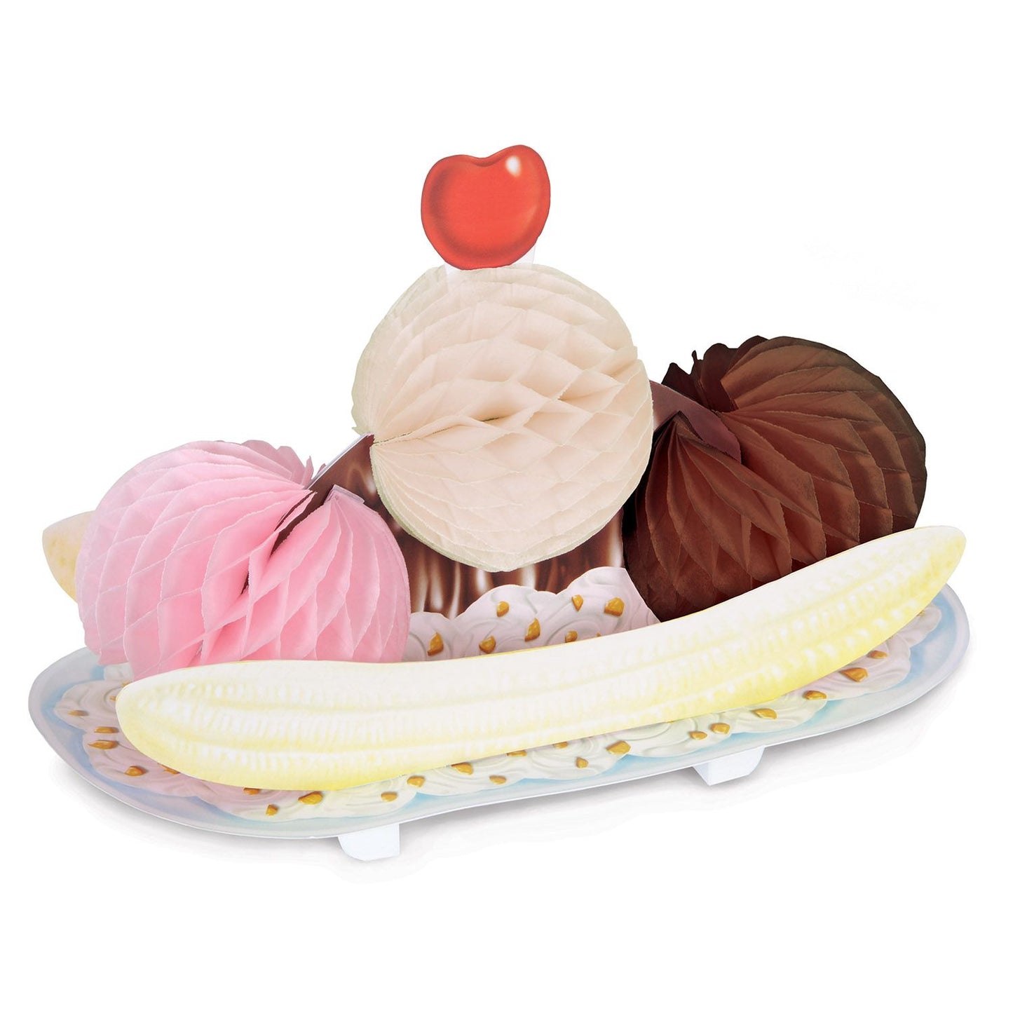 Banana Split Tissue Paper Decoration