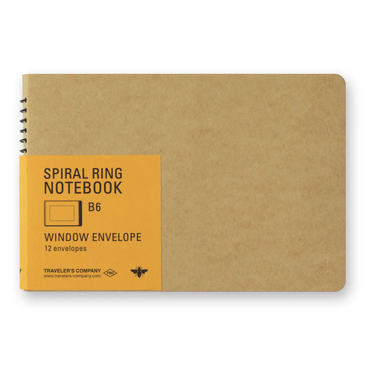 Traveler’s Company Window Envelope Spiral Book B6