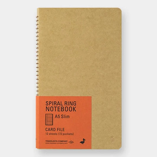 Traveler's Company Spiral Ring Notebook Slim Card File