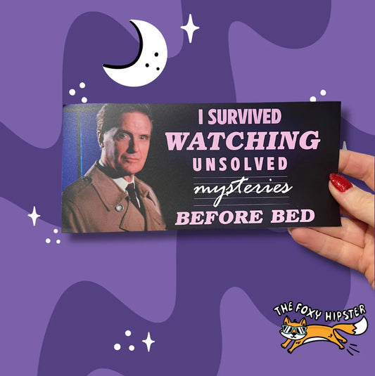 Unsolved Mysteries Bumper Sticker