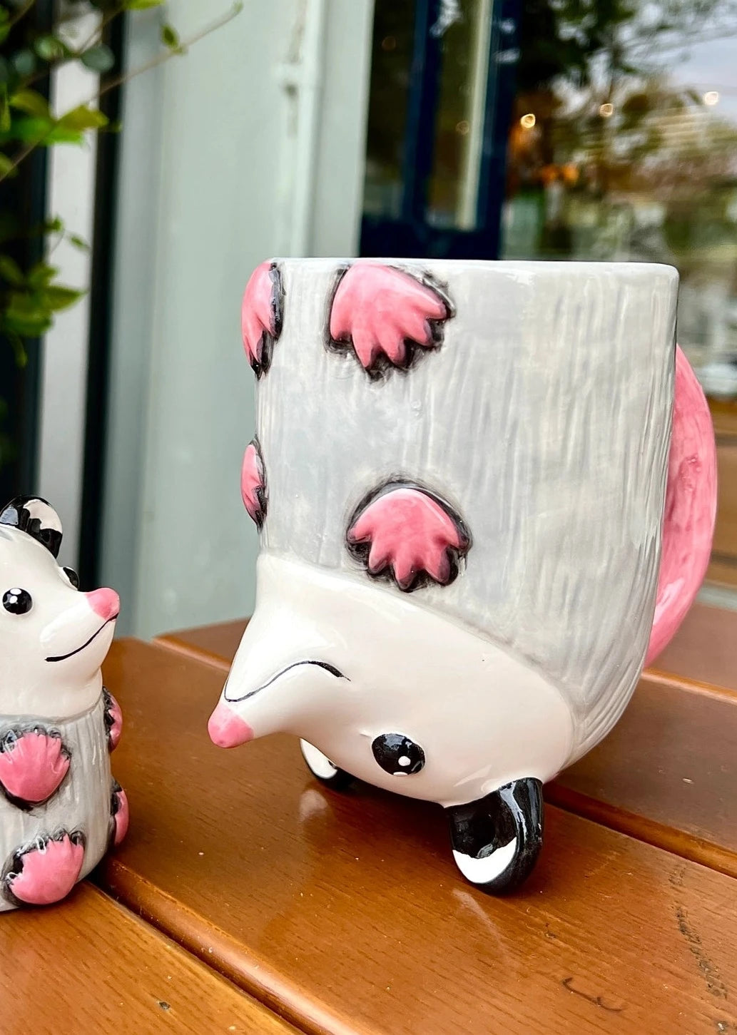 Upside-Down Opossum Large Mug