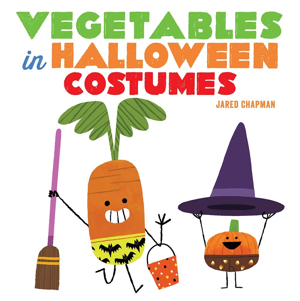 Vegetables in Halloween Costumes Board Book