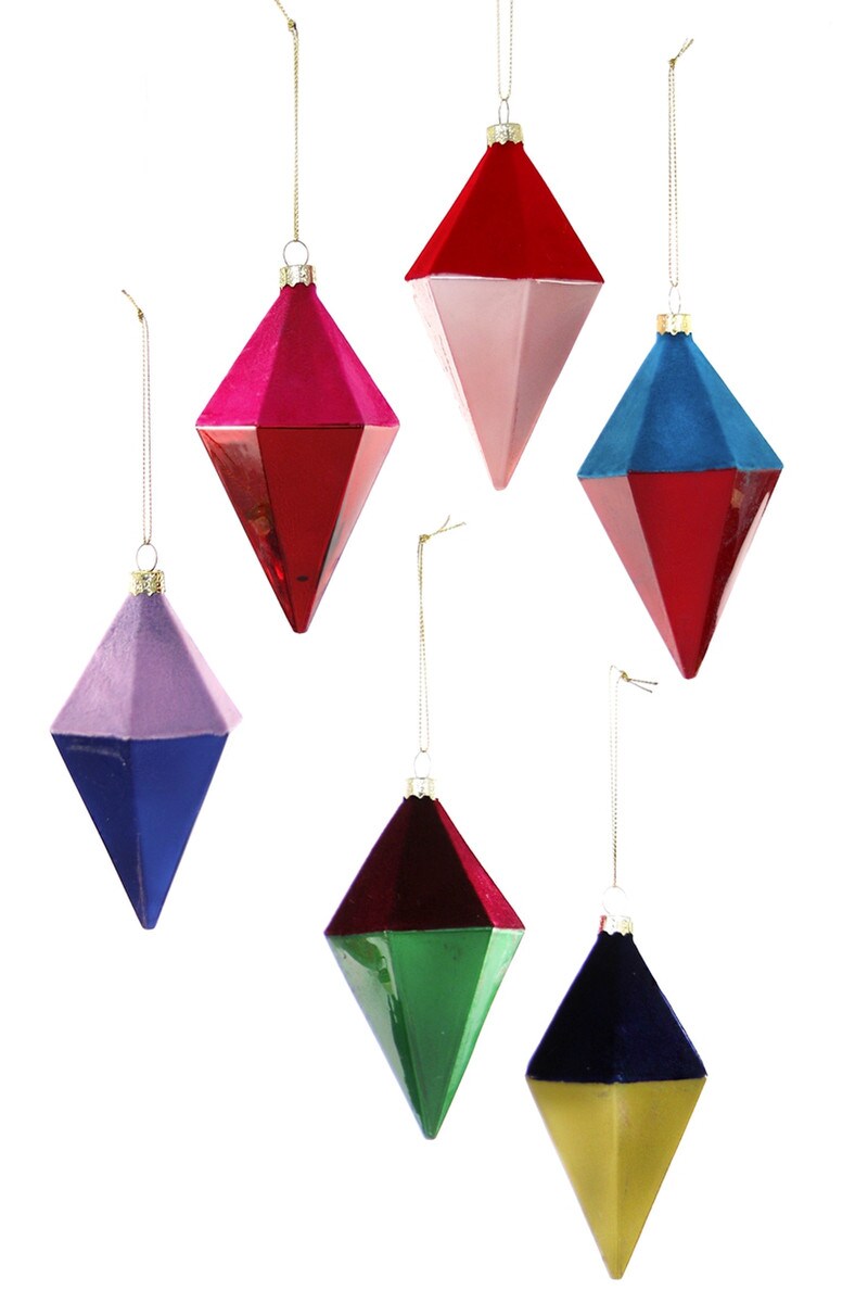 Velvet Diamond Bauble Ornament