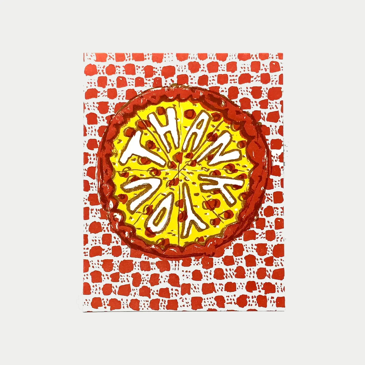 Pizza Pie Thank You card