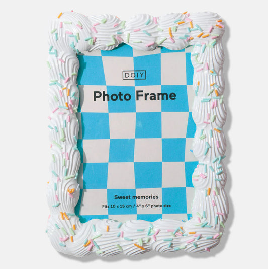 White Icing Photo Frame