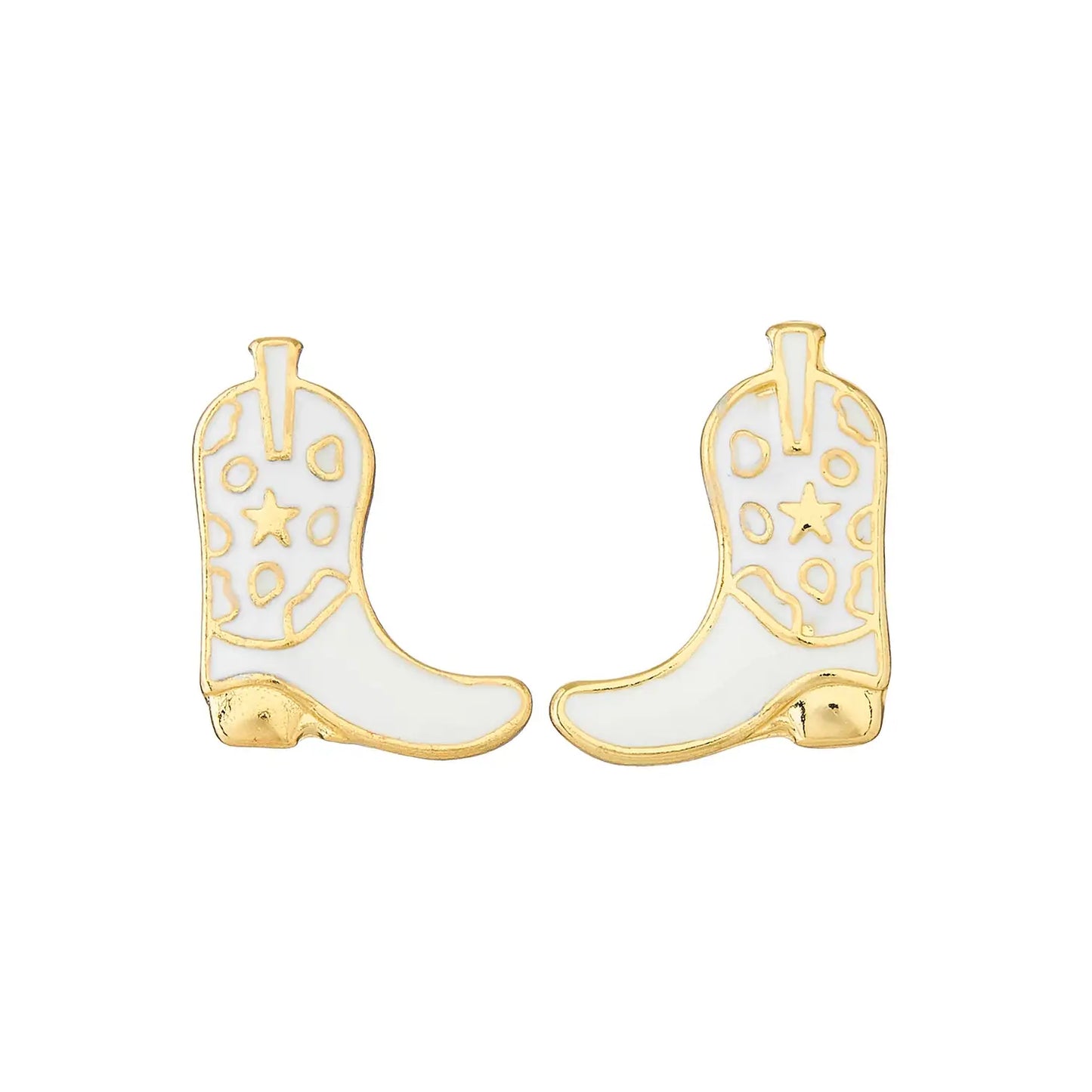 Cowgirl Boot Stud Earrings