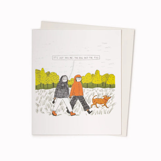 You, Me and the Dog card