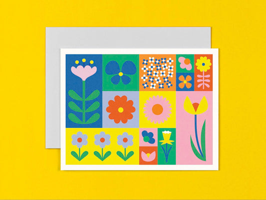 Flowerblock card