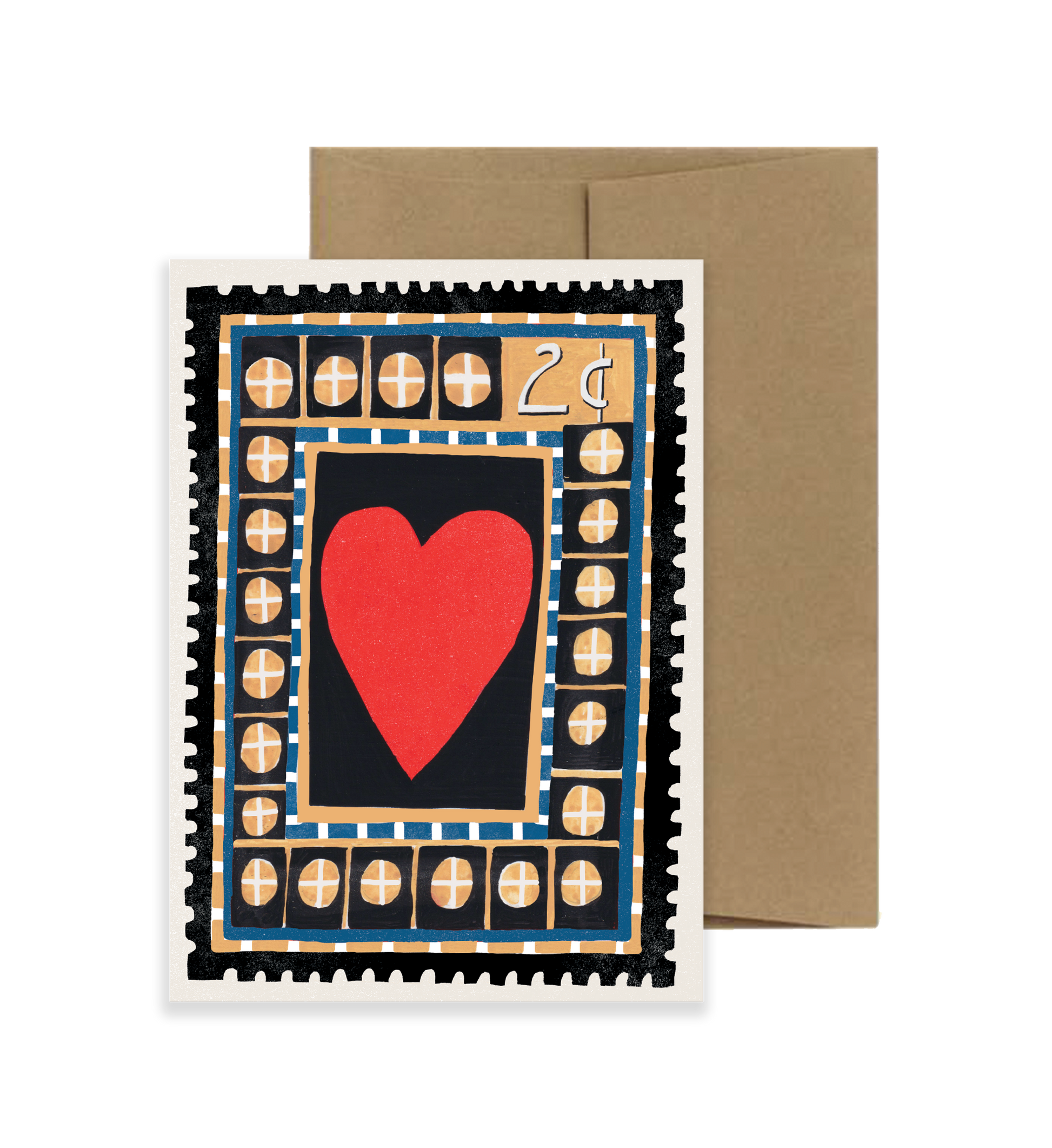 Red Heart Love Stamp PNG Transparent