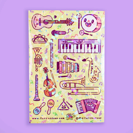 Band Practice Vinyl Sticker Sheet