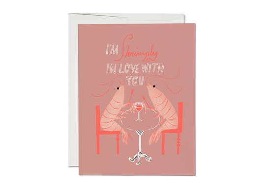 Shrimply In Love card
