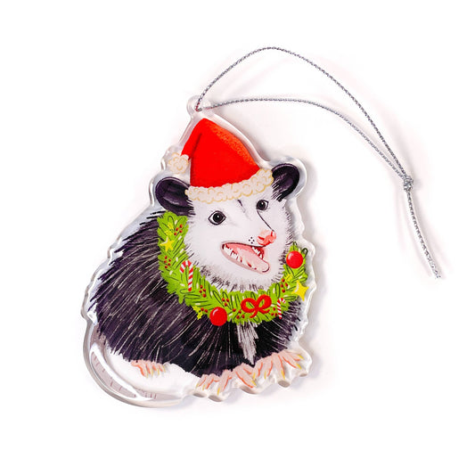 Christmas Opossum Ornament