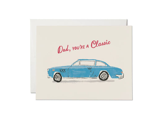 Classic Car Dad card - Father's Day card