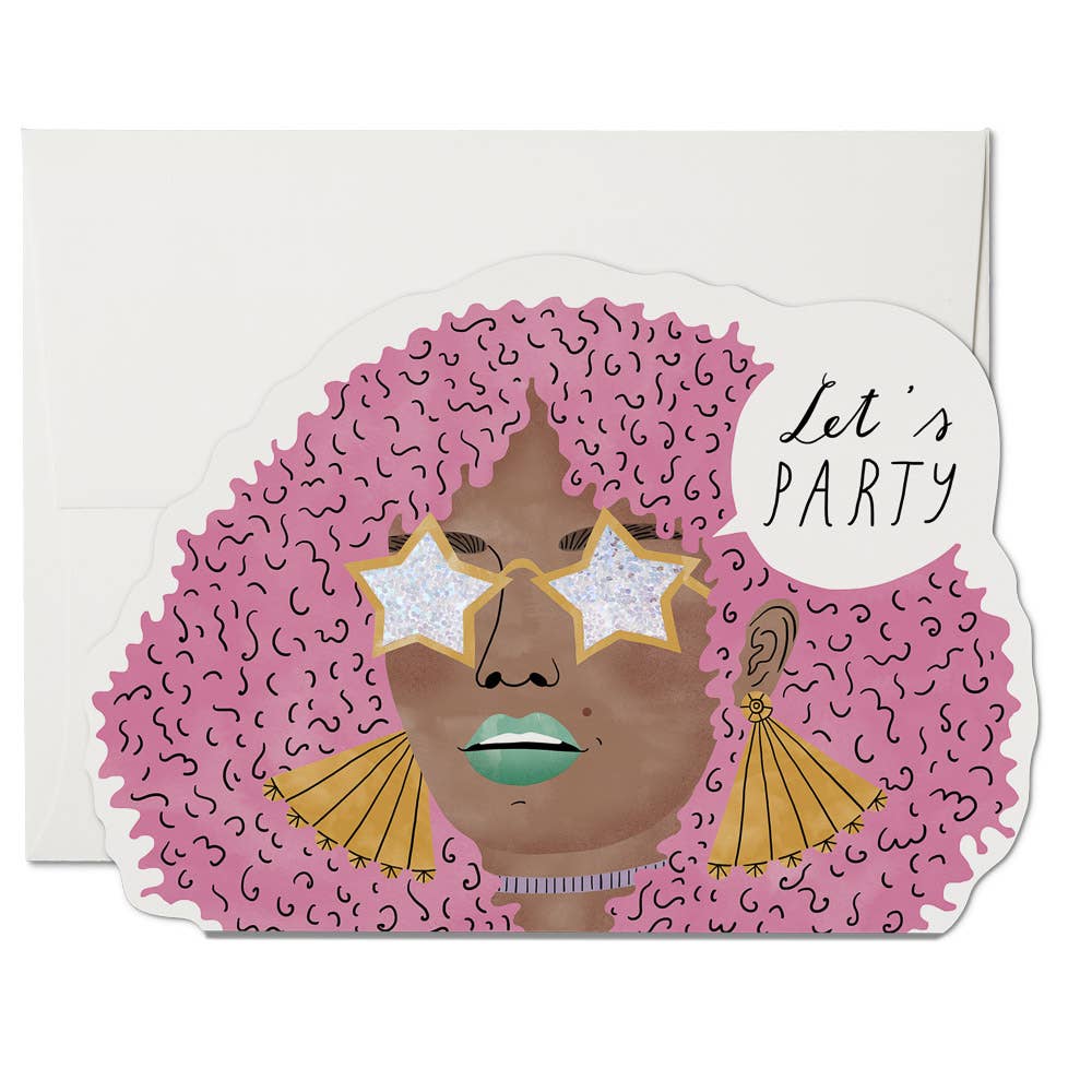 Let's Party Girl card