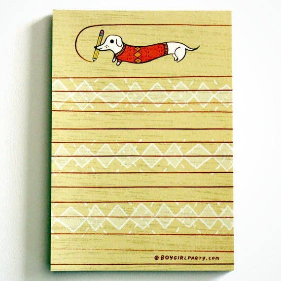 Dachshund Wiener Dog Notepad