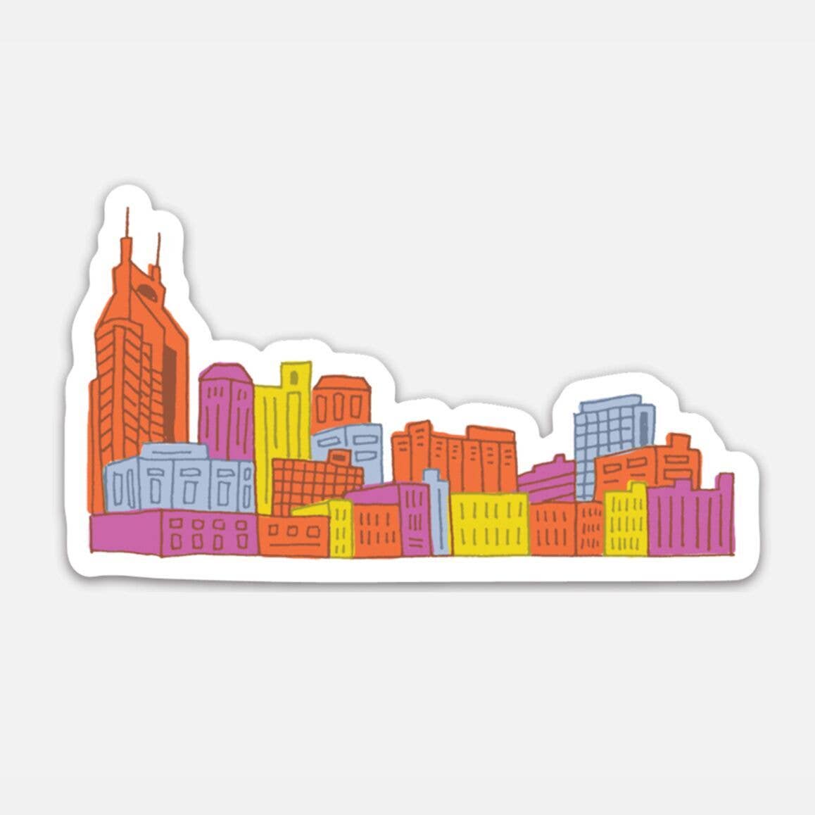 Nashville Skyline Sticker