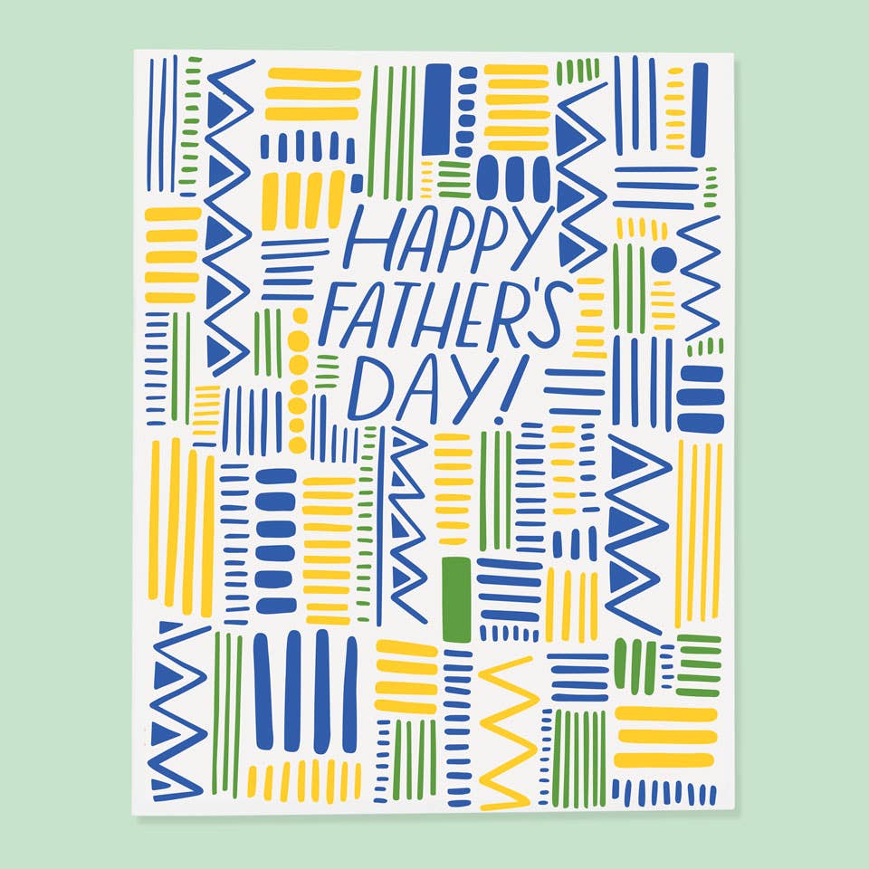 Dad Pattern card - Father's Day card