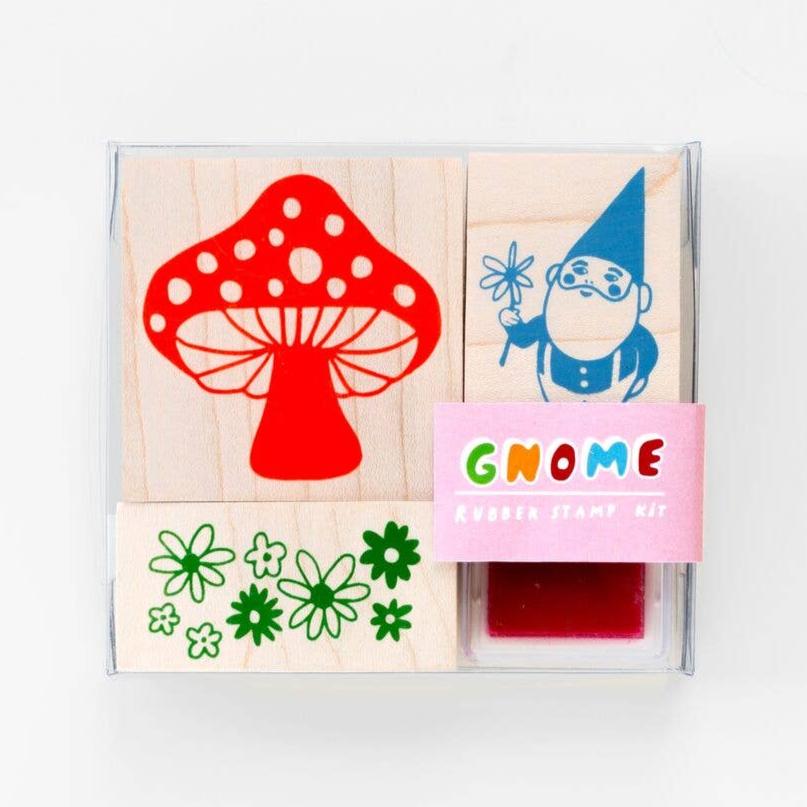 Gnome and Mushroom Stamp Kit