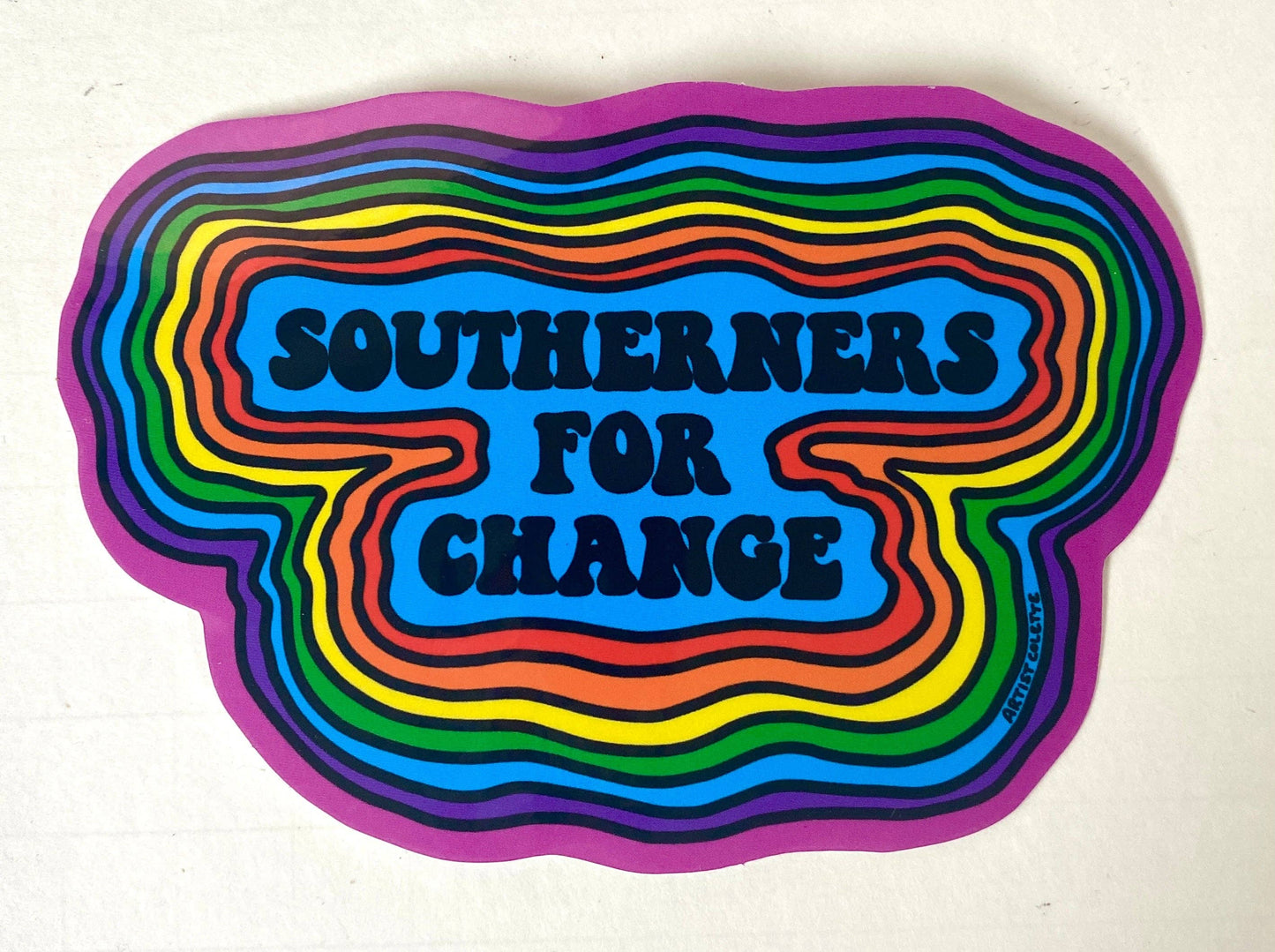Southerners For Change Large Sticker